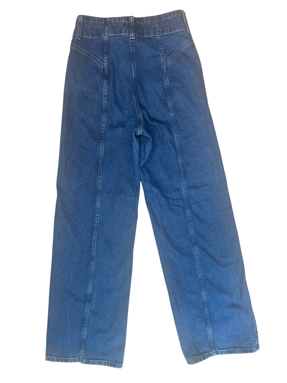 Universal Thread High Rise Wide Leg Jean Size 6 Dark Wash 70’s Retro Long Lean - Picture 3 of 11